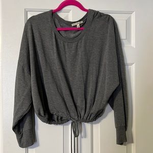 Express, crop top drawstring sweater, medium